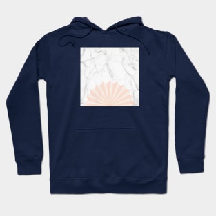 Marble waaier Peach Hoodie